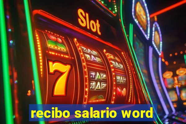 recibo salario word